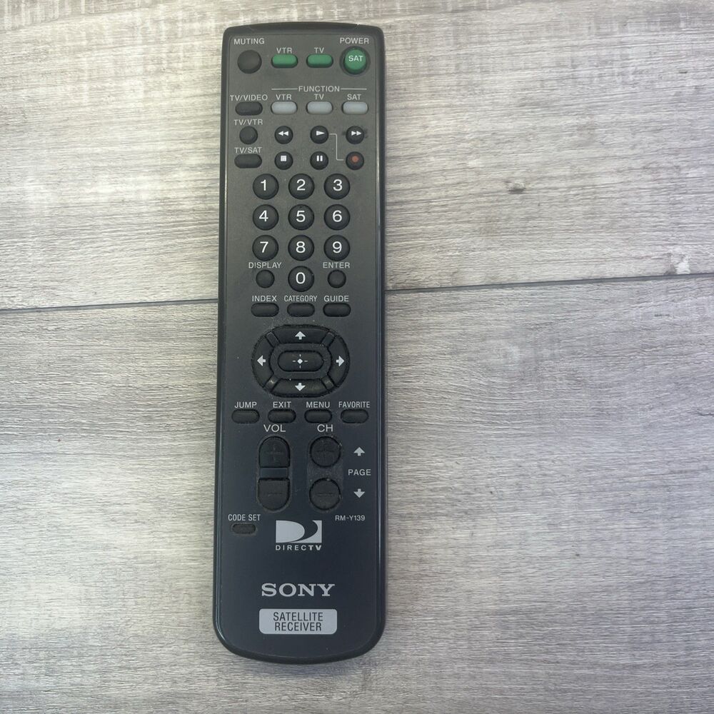 Genuine Sony RM-Y139 DSS Satellite Receiver Remote Control TESTED WORKING